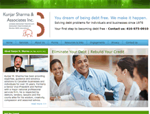 Tablet Screenshot of kunjarsharma.com